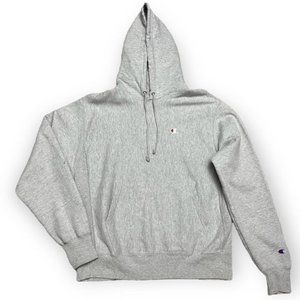 Champion Vintage Reverse Weave Grey Hoodie Sweatshirt